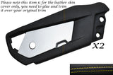 YELLOW STITCH 2X OUTER DOOR SKIN COVERS FITS VAUXHALL OPEL VX220 SPEEDSTER 00-06