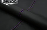 PURPLE STITCH LEATHER 2X REAR DOOR CARD COVERS FOR BMW MINI R50 R52 R53 01-06