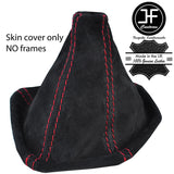 RED STITCHING REAL SUEDE MANUAL GEAR GAITER FITS BMW 5 SERIES E39 1995-2003