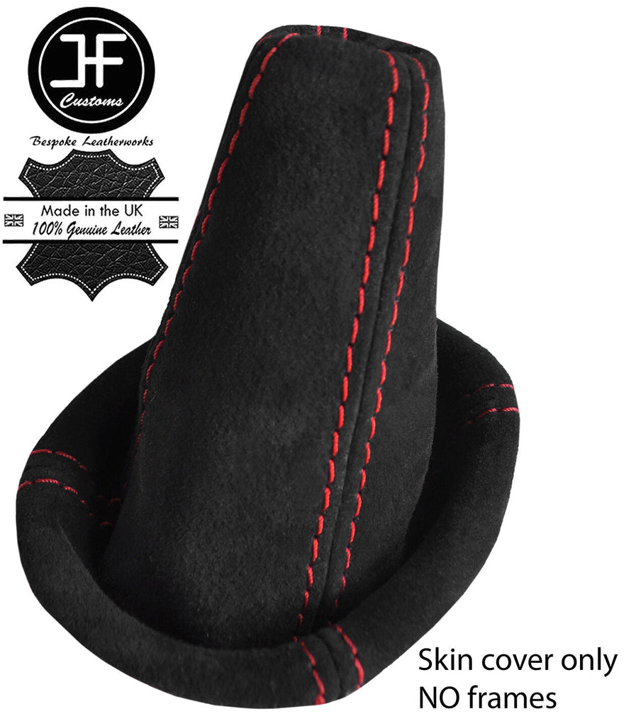 RED STITCHING REAL SUEDE GEAR GAITER FOR LOTUS ELISE EXIGE S2 2004-2006