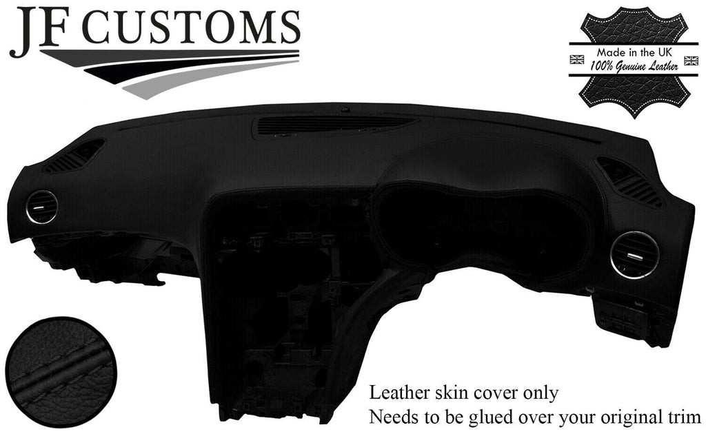 BLACK STITCH TOP-GRAIN LEATHER DASH DASHBOARD COVER FOR ALFA ROMEO BRERA 05-10