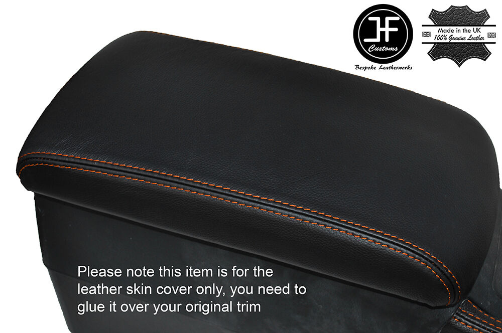 ORANGE STITCH LEATHER ARMREST LID SKIN COVER FITS TOYOTA JZX90 CHASER 1992-1996