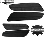 BLACK STITCH REAR DOOR TRIM ARMREST 4X LEATHER COVERS FOR BMW E88 CONVERTIBLE