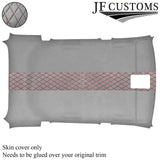 DSG2 RED STITCH L GREY LUXE SUEDE HEADLINER COVER FOR FOR BMW X3 E83 03-10