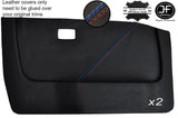 TRI STITCHING 2X FRONT DOOR CARD LEATHER COVERS FITS BMW 5 SERIES E28 81-87