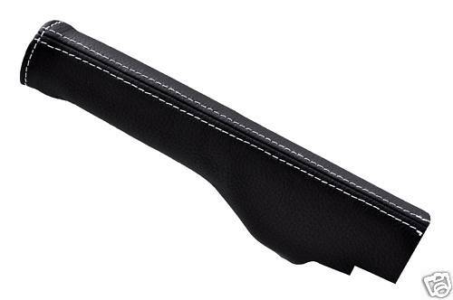 FITS VW GOLF MK5  WHITE STITCH LEATHER HANDBRAKE GAITOR NEW CUSTOM NEW