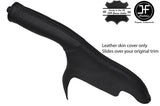 BLACK STITCH REAL LEATHER SLIM HANDBRAKE GAITER COVER FITS TOYOTA MR2 MK2 89-00