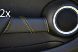 FITS  BMW MINI COOPER S 07+ 2 X DOOR HANDLE COVERS yellow st CUSTOM NEW