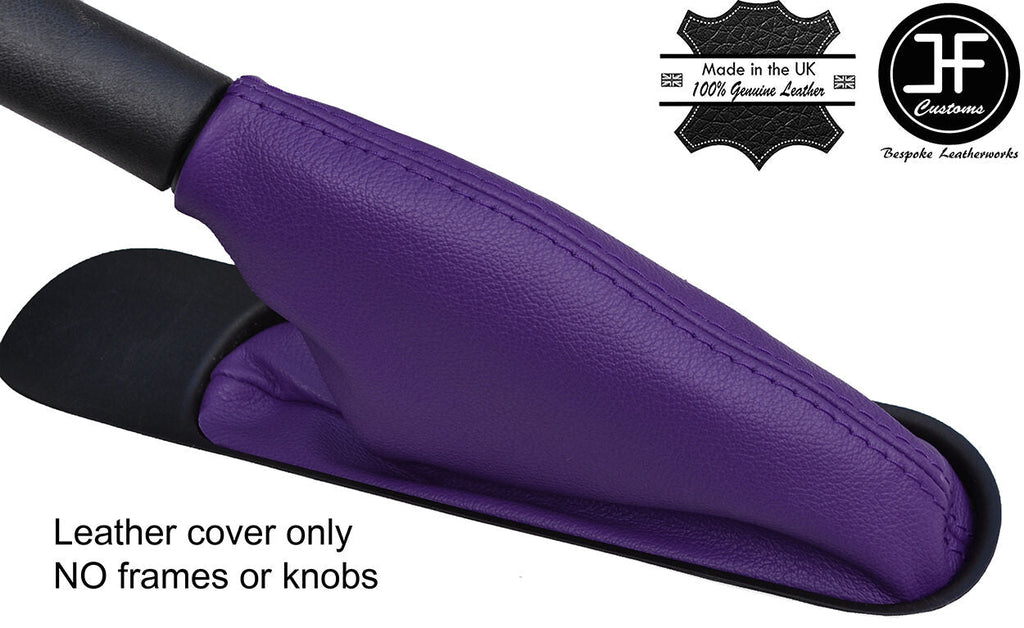 PURPLE TOP GRAIN REAL LEATHER HANDBRAKE GAITER FOR BMW MINI COOPER R55 R56 R57