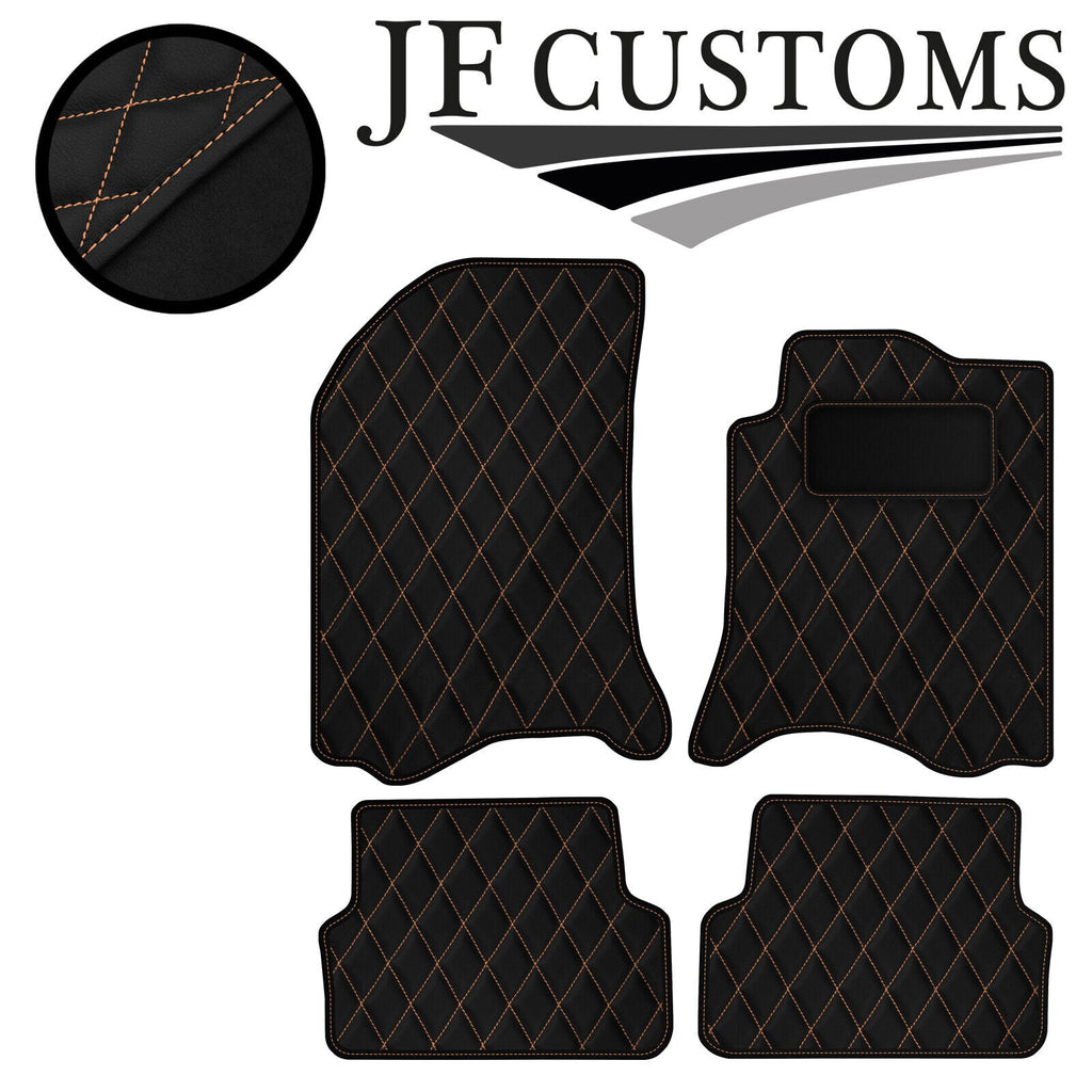 BEIGE DIAMOND VINYL 4X TAILORED FLOOR CARPETS FOR RENAULT LAGUNA MK2 01-07 JF1
