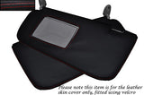RED STITCHING FITS HYUNDAI GETZ 2008-2011 2X SUN VISORS LEATHER COVERS ONLY