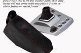 RED STITCHING FITS ALFA ROMEO156 SELESPEED FACELIFT LTHR GEAR HANDBRAKE GAITERS