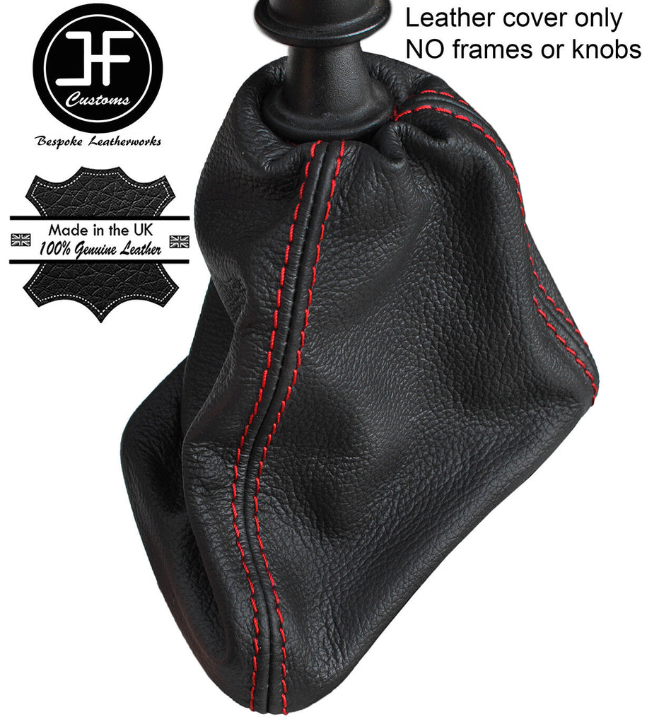 RED STITCHING TOP GRAIN LEATHER MANUAL GEAR GAITER FITS VW CRAFTER LT3 06-15