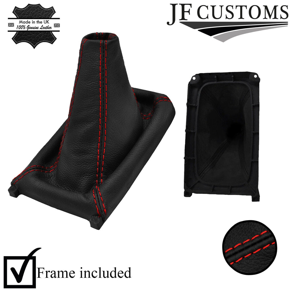 RED STITCH GEAR GAITER REAL LEATHER FOR ROVER 400 1995-2000 5 DOOR HATCBACK