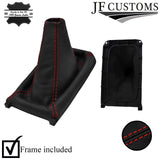 RED STITCH GEAR GAITER REAL LEATHER FOR ROVER 400 1995-2000 5 DOOR HATCBACK