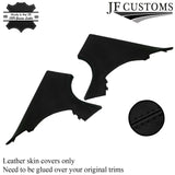 BLACK STITCH ITALIAN LEATHER PILLAR KIT COVERS FOR BMW 5 SERIES F10 F11 10-16