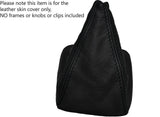 BLACK STITCH FITS MERCEDES 190 190E 190D W201 C CLASS LEATHER GEAR COVER