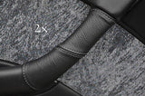 FITS SUBARU LEGACY 95-99 LEATHER 2XDOOR HANDLE COVERS grey CUSTOM NEW MADE IN UK
