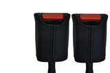 black stitching FITS FIAT X1/9 X19 73-89 2X FRONT SEAT BELT STALK LEATHER COVERS