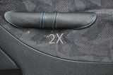 FITS FORD MONDEO MK1 MK2 2X DOOR HANDLE COVERS blue stitch CUSTOM NEW MADE IN UK