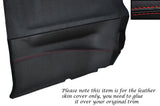 RED STITCH 2X REAR DOOR CARD TRIM SKIN COVER FITS NISSAN SUNNY PULSAR GTIR