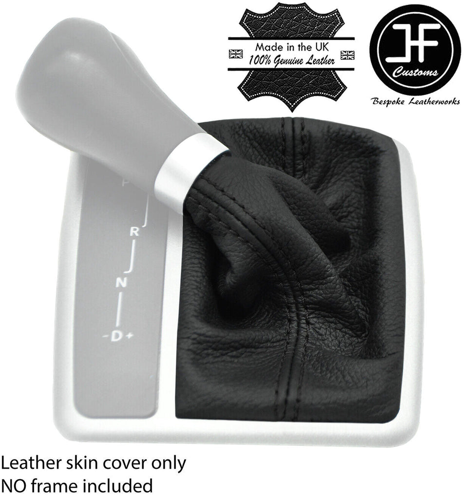 BLACK STITCH TOP LEATHER AUTO GEAR GAITER FOR MERCEDES SLK R171 2004-2010