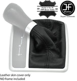 BLACK STITCH TOP LEATHER AUTO GEAR GAITER FOR MERCEDES SLK R171 2004-2010