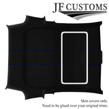BLUE STITCH SUEDE SUNROOF HEADLINER ROOF COVER FOR FIAT 500 & ABARTH 07-15 3DR
