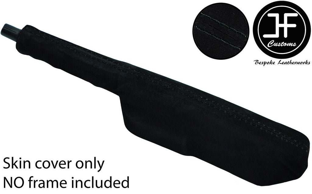 BLACK STITCH FULL HANDBRAKE GAITER SUEDE COVER FITS VW POLO MK2 1981-1993