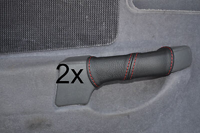 red stitch FITS FORD SIERRA SAPPHIRE RS 4X4 COSWORTH 2X REAR DOOR HANDLE COVERS