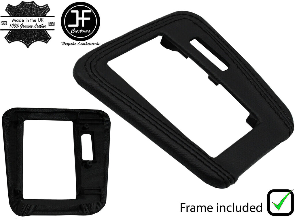 BLACK STITCH LEATHER AUTOMATIC GEAR BEZEL TRIM FOR TOYOTA SUPRA MK3 86-93