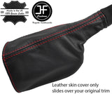 RED STITCH REAL LEATHER HANDBRAKE GAITER COVER FITS DEFENDER 90 110 STYLE 2