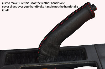 red stitch FITS SAAB 9-3 98-03 LEATHER HANDBRAKE HANDLE COVER ONLY CUSTOM NEW