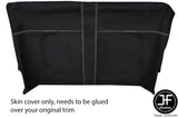WHITE STITCH FRONT ROOF HEADLINING LUXE SUEDE COVER FOR LAND ROVER DEFENDER 90