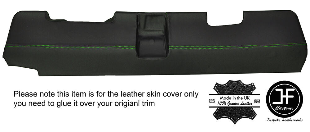 GREEN STITCHING LOWER DASH DASHBOARD TRIM LEATHER COVER FITS SAAB 900 CLASSIC