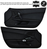 BLACK STITCH FOR CHEVROLET CORVETTE C6 2005-13 CUSTOM LEATHER DOOR PANEL COVERS