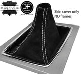 WHITE STITCH SUEDE GEAR GAITER FOR MERCEDES E CLASS W207 A207 C207 2009-2016