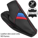 RED STITCH TRI STRIPES REAL LEATHER HANDBRAKE GAITER FOR BMW 5 SERIES E39 95-03