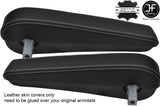 GREY STITCH 2X ARMREST SKIN COVERS FITS MERCEDES V CLASS VITO W638 1996-2003