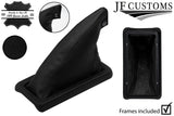 BLACK LEATHER HANDBRAKE+SURROUND COVERS+PLASTIC FRAMES FOR FORD CAPRI MK3 78-87