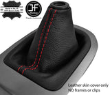 RED STITCH TOP GRAIN REAL LEATHER MANUAL GEAR GAITER FITS KIA RIO 2011-2016