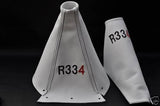 FITS NISSAN SKYLINE R33 QUALITY WHITE GEAR HANDBRAKE GAITER CUSTOM NEW