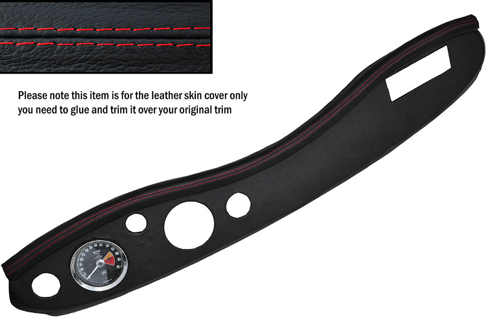 RED STITCH DASH DASHBOARD LEATHER COVER FITS AUSTIN HEALEY FROGEYE SPRITE MK1