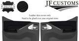 BLACK STITCH LEATHER REAR DOOR TRIM + ARMREST COVERS FOR NISSAN NAVARA D40 05-10