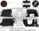 RED  STITCH 4 PIECE DASH KIT TRIM LEATHER COVERS FOR NISSAN 350Z 33Z 03-09
