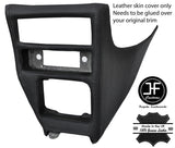 BLACK STITCH DASH CONSOLE TRIM LEATHER COVER FOR LANCIA MONTECARLO SCORPION