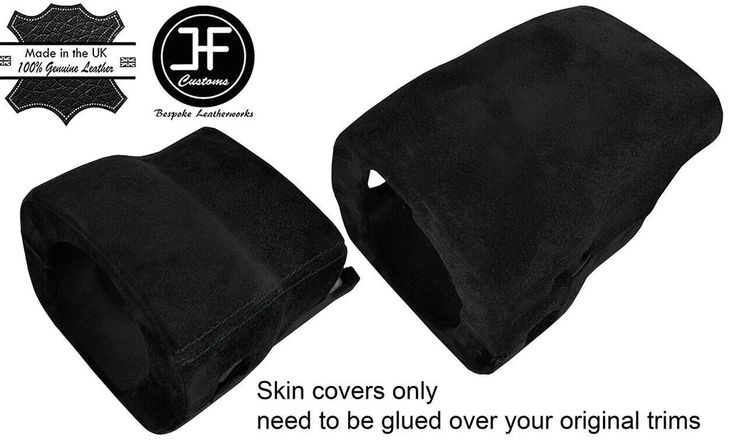 BLACK STITCH STEERING SHROUD COLUMN SUEDE COVER FOR LEXUS IS200 IS300 98-05