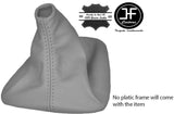 GREY REAL LEATHER MANUAL GEAR GAITER FITS BMW E46 E36 E30 Z3 E34 CUSTOM NEW