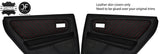 RED STITCH 2X REAR DOOR CARD TRIM LEATHER COVER FOR TOYOTA JZX 100 CHASER JF1