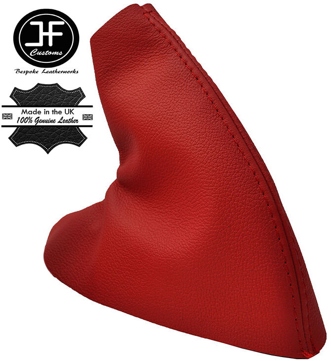 RED LEATHER HANDBRAKE GAITER FITS MG MGF MGTF 95-2005 CUSTOM NEW MADE IN UK